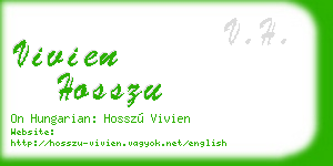 vivien hosszu business card